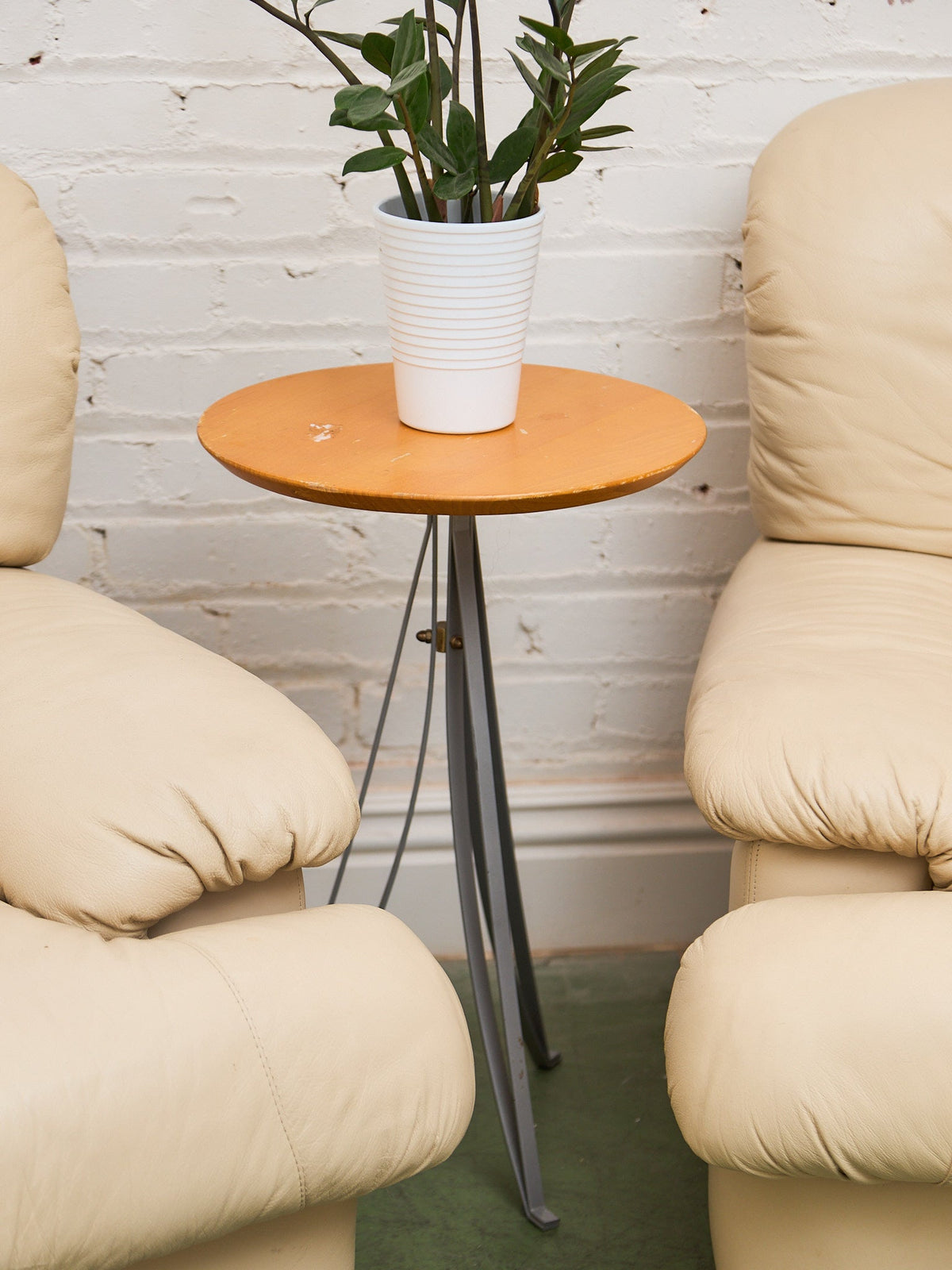 Vintage Danish Industrial Side Table