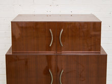 Nicole Miller Italian High-Gloss Stacked Lacquer Cabinet