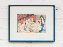Ukiyo-e Female Bathers Woodblock Prints of Japanese Artist, Torri Kiyonag Signed