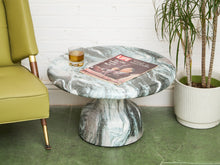 Modern Round Faux Marble Coffee Table
