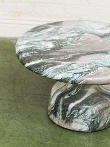 Modern Round Faux Marble Coffee Table