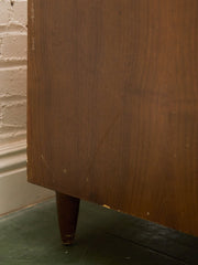 Walnut 3 drawer Mid Century Dresser