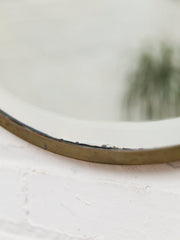 Turn of the Century Vintage Oval Beveled Mirror
