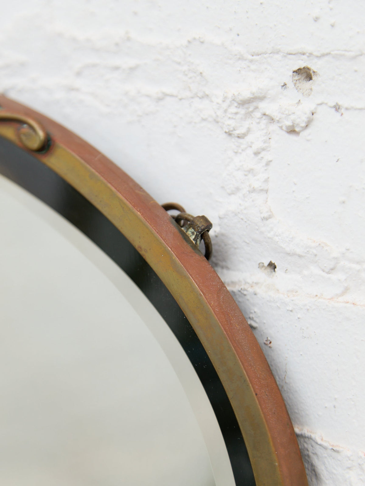 Turn of the Century Vintage Oval Beveled Mirror