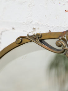 Turn of the Century Vintage Oval Beveled Mirror