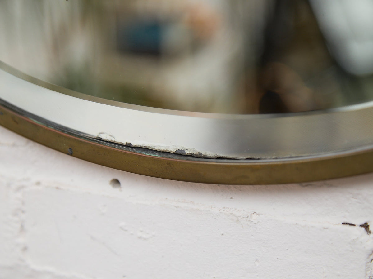 Turn of the Century Vintage Oval Beveled Mirror