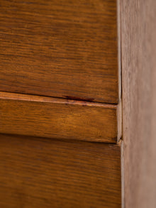 Four Drawer 1950s High Boy With Gold Hardware