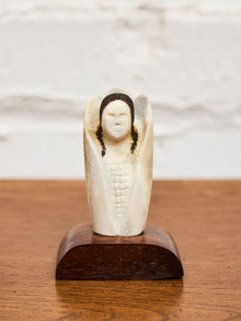 Alabaster Vintage Native figurine by David Farnham