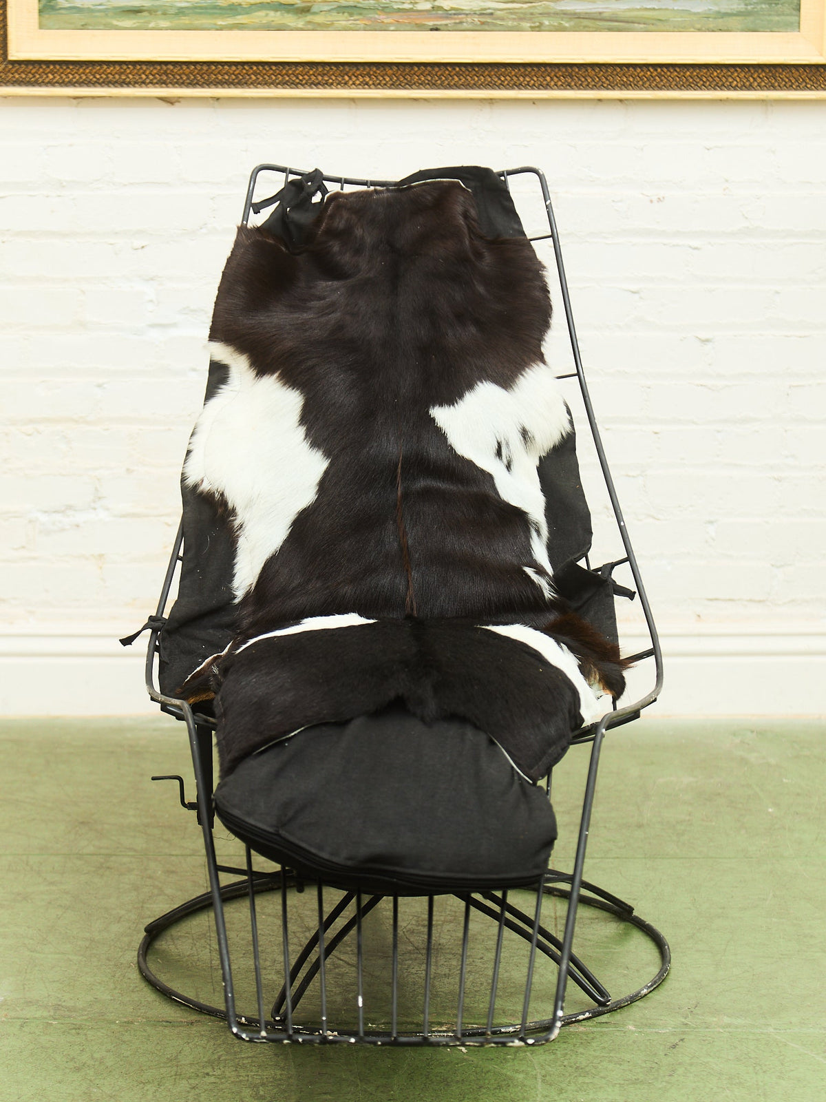 Vintage Homecrest Mid-century Wire Banana "Siesta" Lounge Chair, Swivels & Rocks
