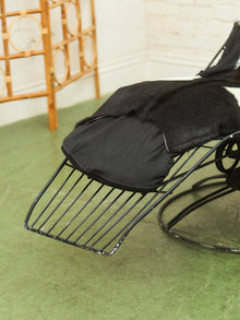 Vintage Homecrest Mid-century Wire Banana "Siesta" Lounge Chair, Swivels & Rocks