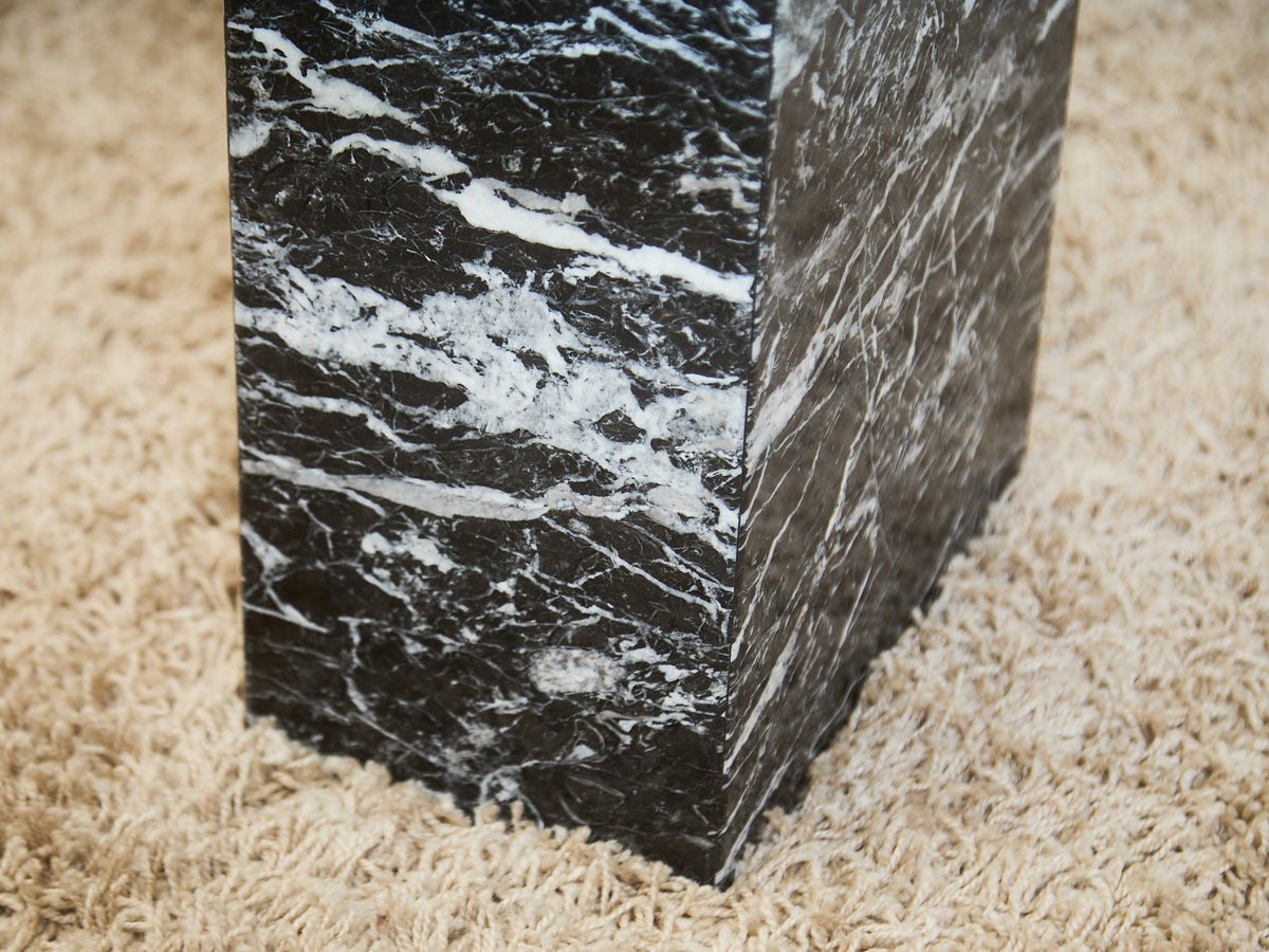 Marble And Chrome Italian end  Table