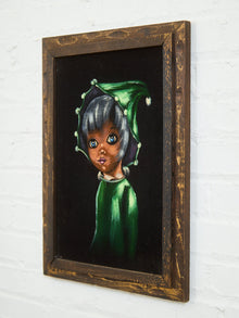 1970’s Black Velvet Jester Painting