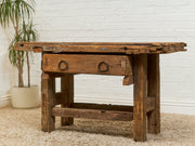 French utilitarian Rustic Antique Desk