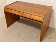 Vintage Mid-Century Modern Wood Writing Desk with Drawers