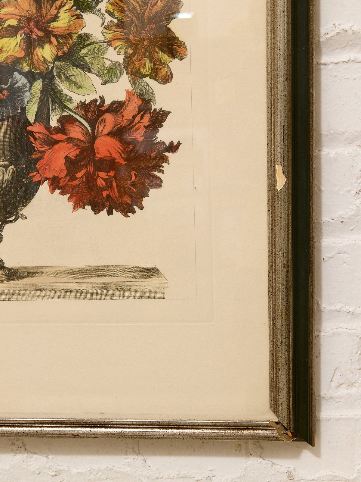 Vintage Botanical Floral Still Life Print After Jean-Baptiste Monnoyer