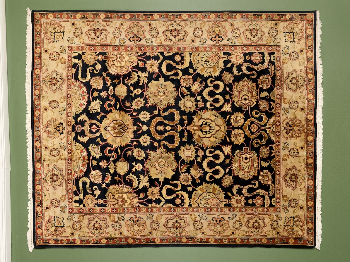 Vintage Tabriz Heriz Persian Area Rug
