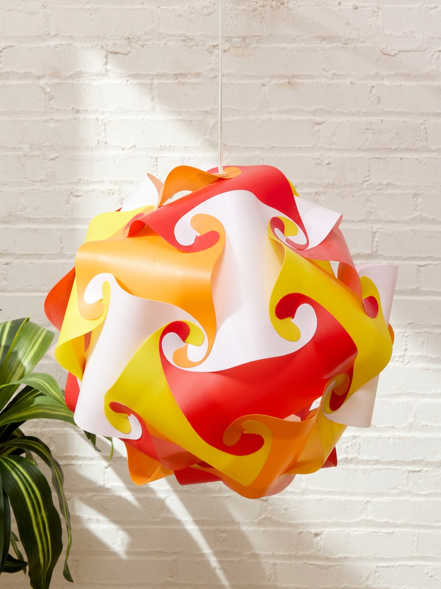 Vintage Colorful Origami-Style Lantern Ceiling Lamp