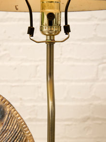 Vintage Equestrian Horse Table Lamp with Black Shade