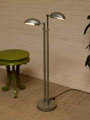Vintage Double-Head Adjustable Dome Floor Lamp