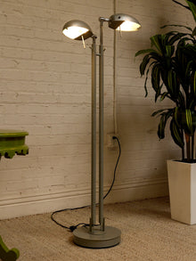 Vintage Double-Head Adjustable Dome Floor Lamp