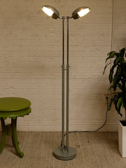Vintage Double-Head Adjustable Dome Floor Lamp