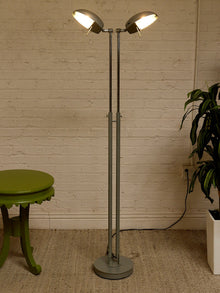 Vintage Double-Head Adjustable Dome Floor Lamp