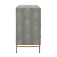 Pesce 57" Faux Shagreen 6-Drawer Dresser