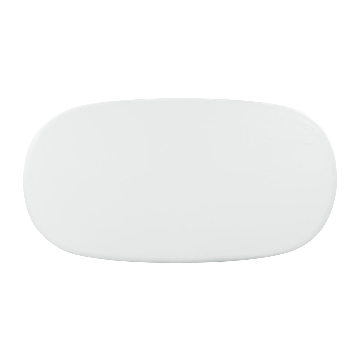 Elika 80" Faux Plaster Indoor / Outdoor Oval Dining Table