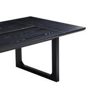 Shiloh 102" Black Ash Rectangular Dining Table