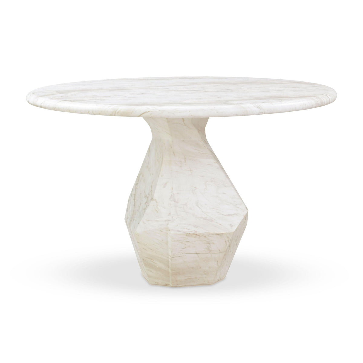 Esme 48" Faux Marble Indoor/Outdoor Round Dining Table