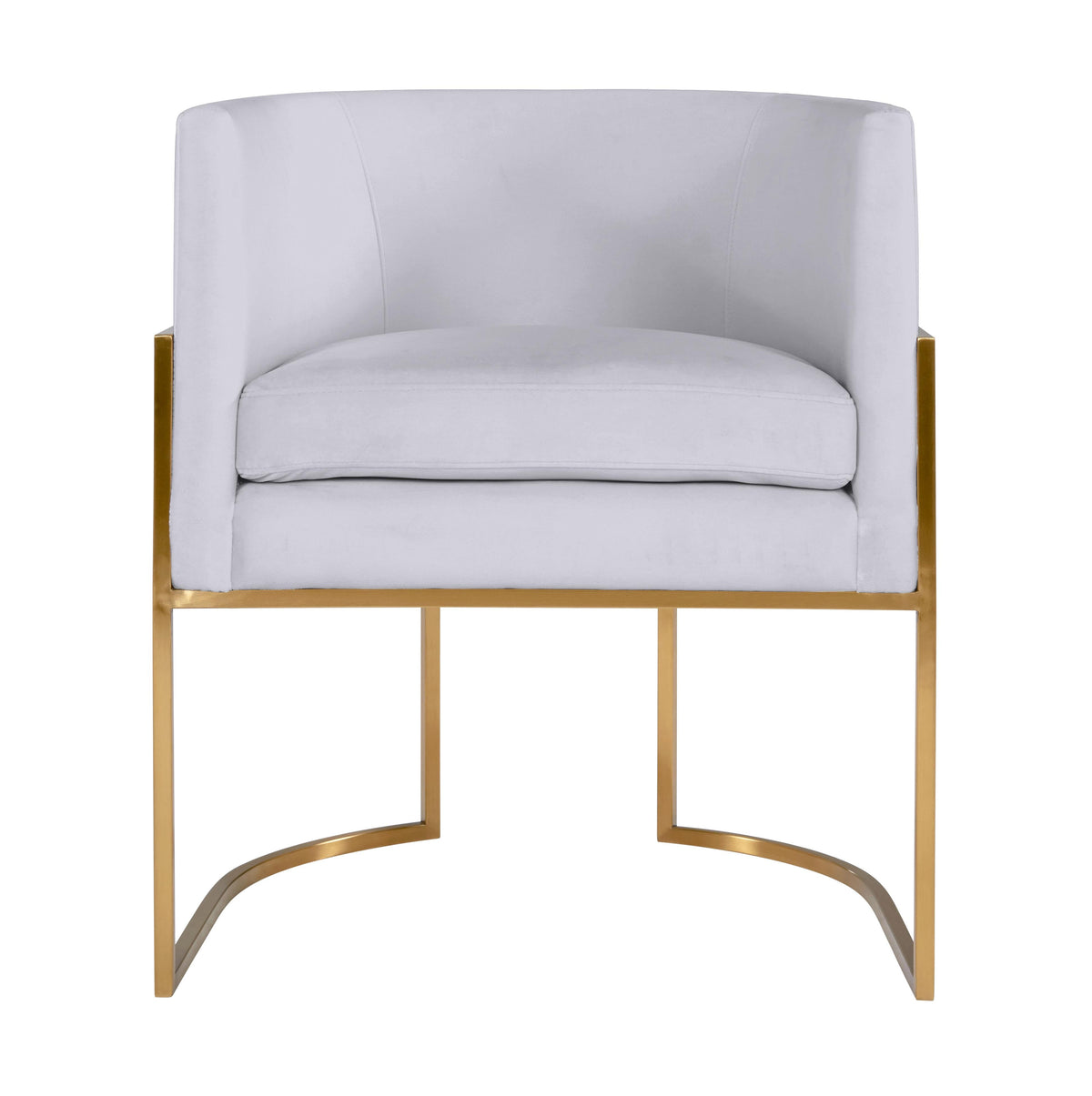Giselle Performance Velvet Dining Chair with Gold Base by Inspire Me! Home Decor