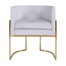 Giselle Performance Velvet Dining Chair with Gold Base by Inspire Me! Home Decor