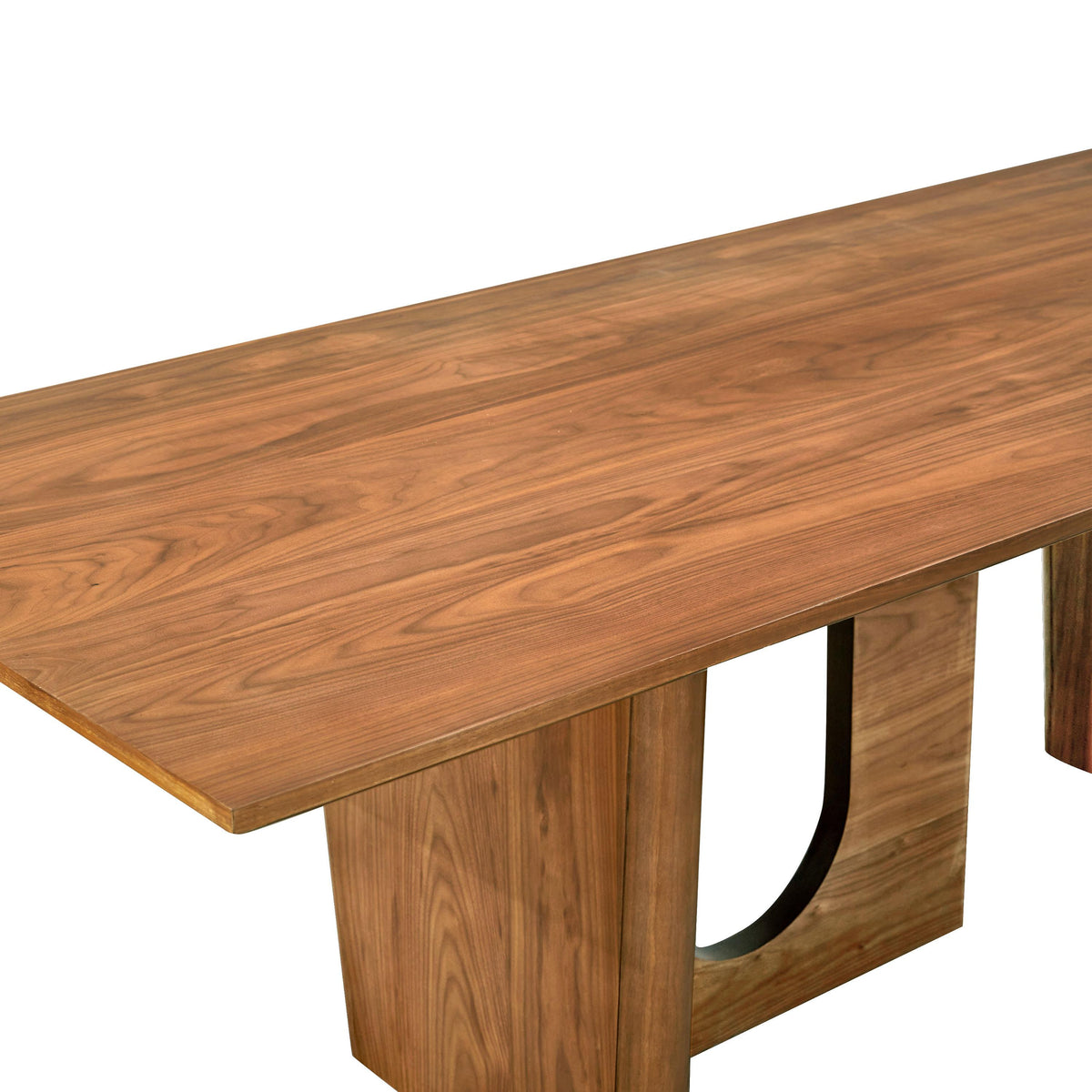 Satra 92" Walnut Rectangular Dining Table