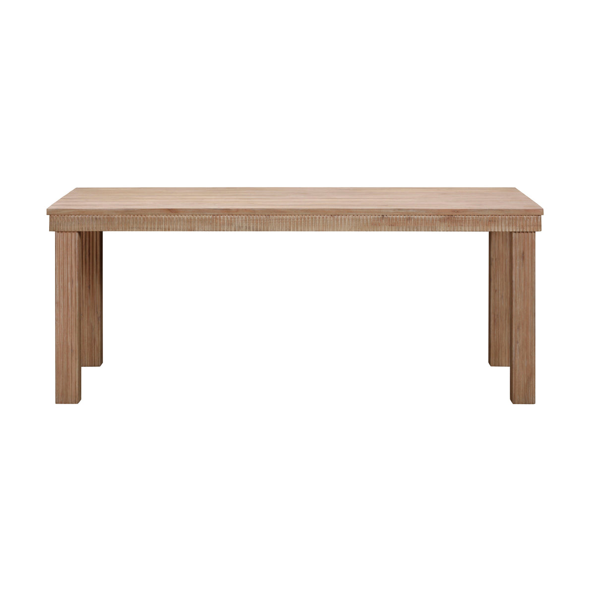 Cassie Natural Outdoor Rectangular Dining Table (75"-108")