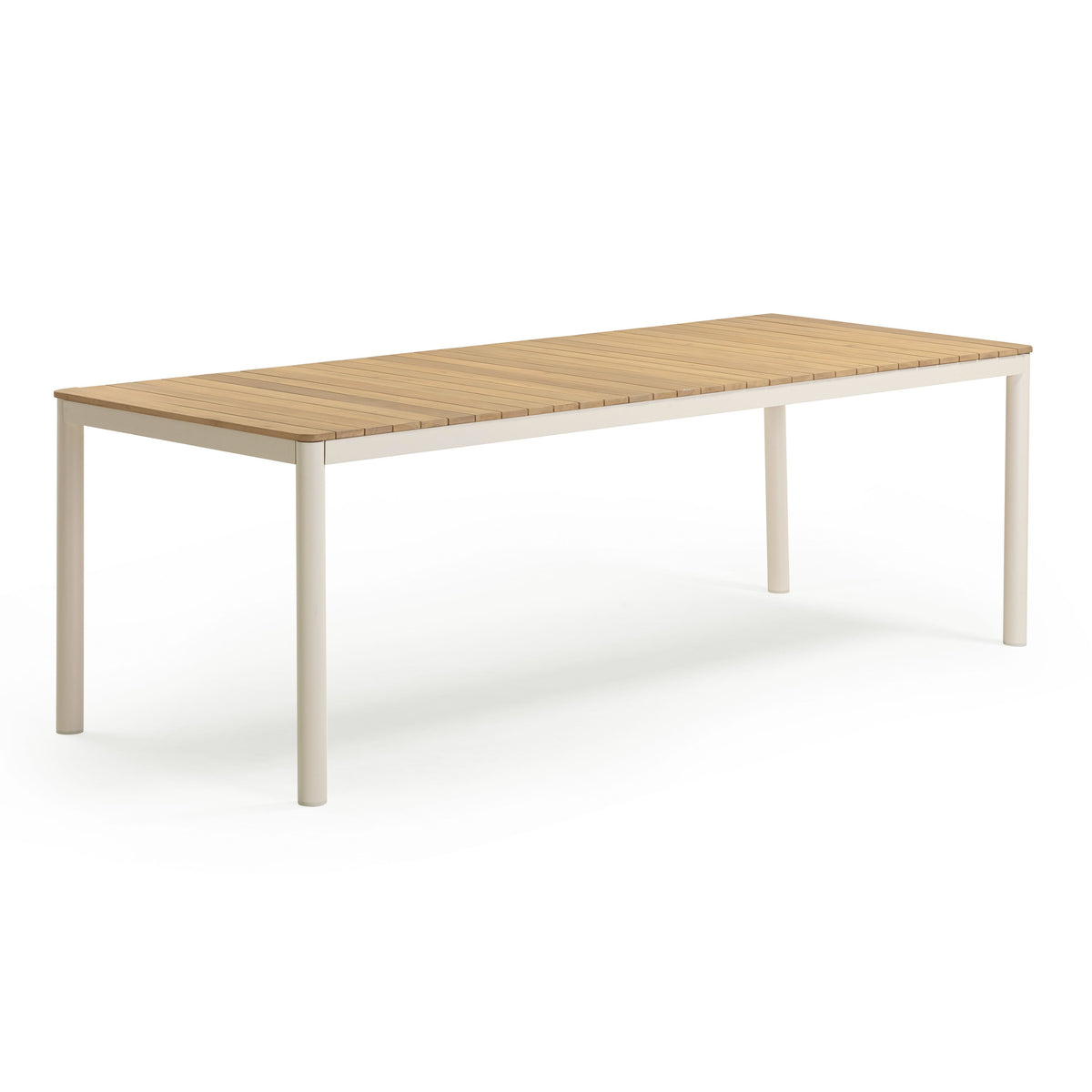 Sardinia 95" Light Teak Outdoor Rectangular Dining Table