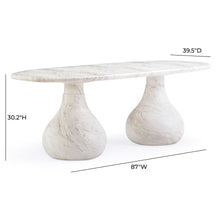 Smooch 87" Concrete Indoor/Outdoor Dining Table