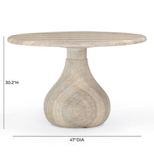 Smooch 47" Concrete Indoor/Outdoor Round Dining Table