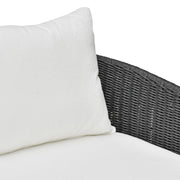 Alexa 80" Rattan Performance Fabric Outdoor Sofa