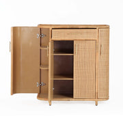 Tarot Natural Rattan Bar Cabinet