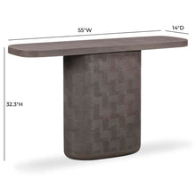 Suraya 55" Indoor/Outdoor Concrete Console Table