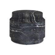 Hades 47" Black Faux Marble Indoor/Outdoor Concrete Coffee Table