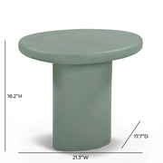 Jade Concrete Indoor/Outdoor Side Table