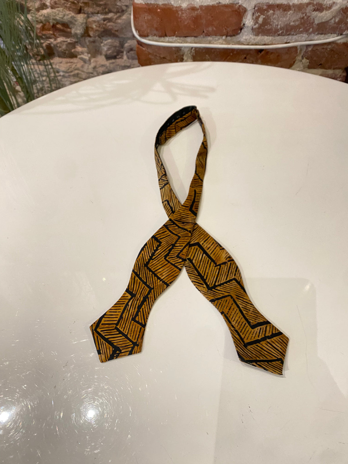 Gold and Black Bow Tie