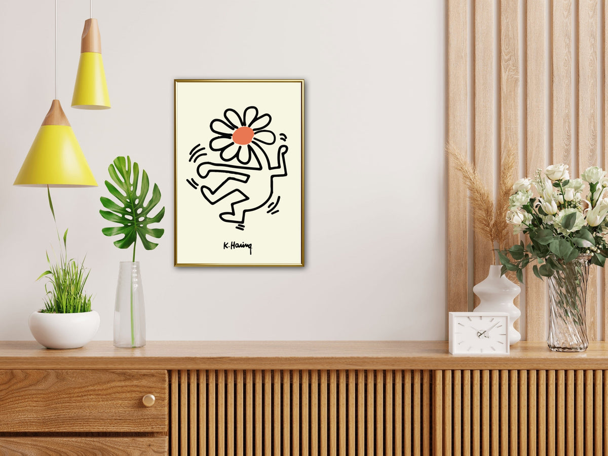 Keith Haring Flower Head