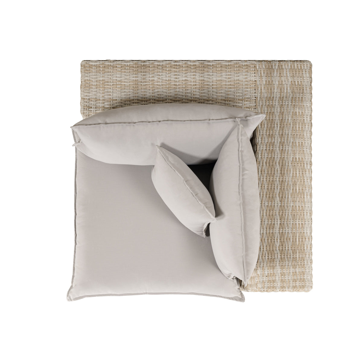Cali Performance Fabric & Wicker Outdoor Corner Chair