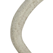 Orpheus 35"X31" Ribbed Lightweight Faux Stone Wall Mirror