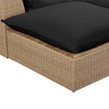 Cali 4-Piece Performance Fabric & Wicker Outdoor Sectional