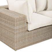 Cali 4-Piece Performance Fabric & Wicker Outdoor Sectional