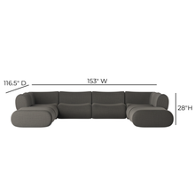 Zenith 8-Piece Contract-Grade Upcycled Fabric Modular U-Sectional