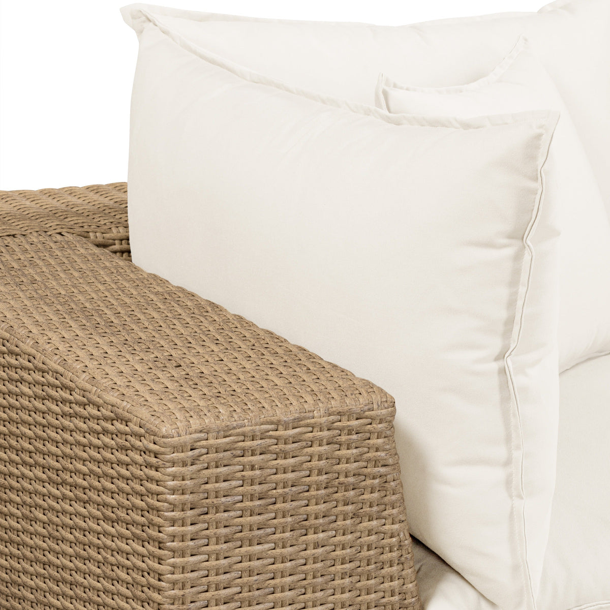 Cali 4-Piece Performance Fabric & Wicker Outdoor Sectional